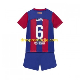 FC Barcelona Gavi 6 Dres Dječji Domaći 2023/2024 Kratkih Rukava